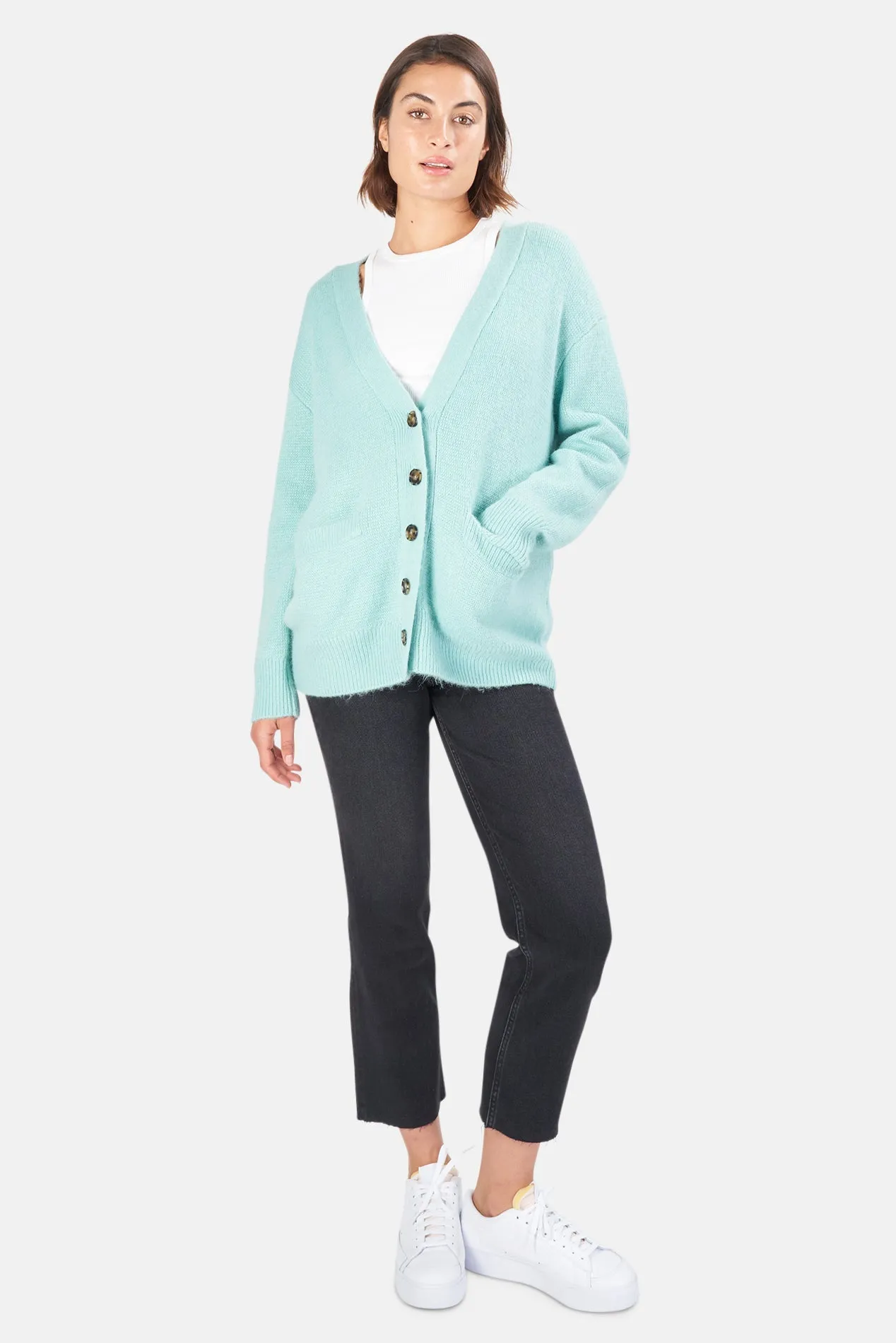 90s Oversized Cardigan Spearmint