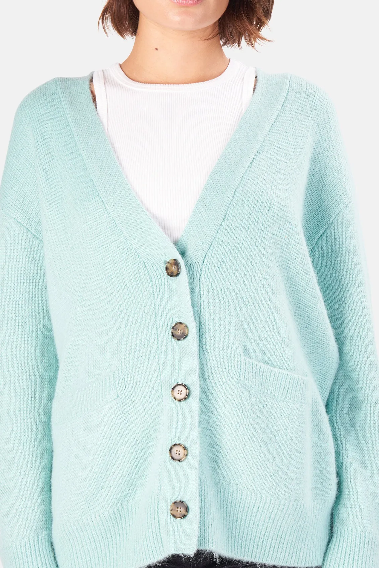 90s Oversized Cardigan Spearmint