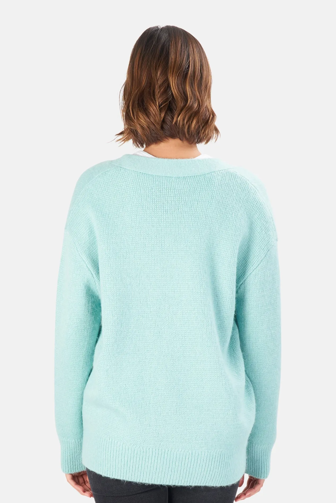 90s Oversized Cardigan Spearmint