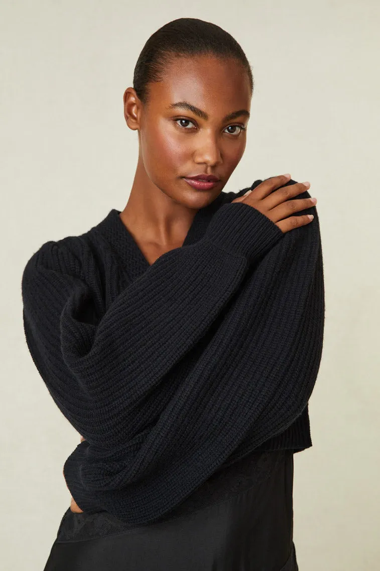 Avignon V-Neck Crop Cardigan