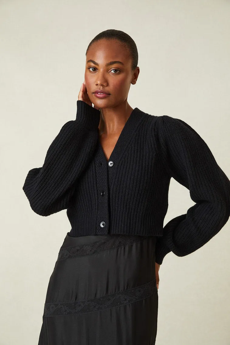Avignon V-Neck Crop Cardigan