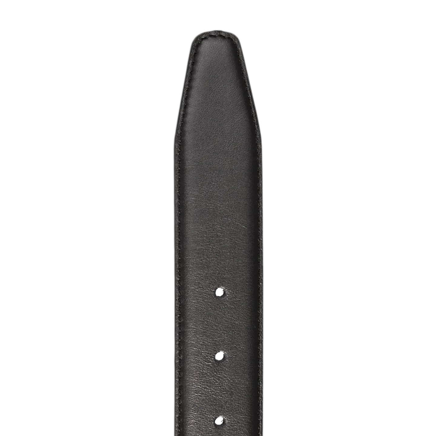 Black Matt Calf Leather 35mm Belt