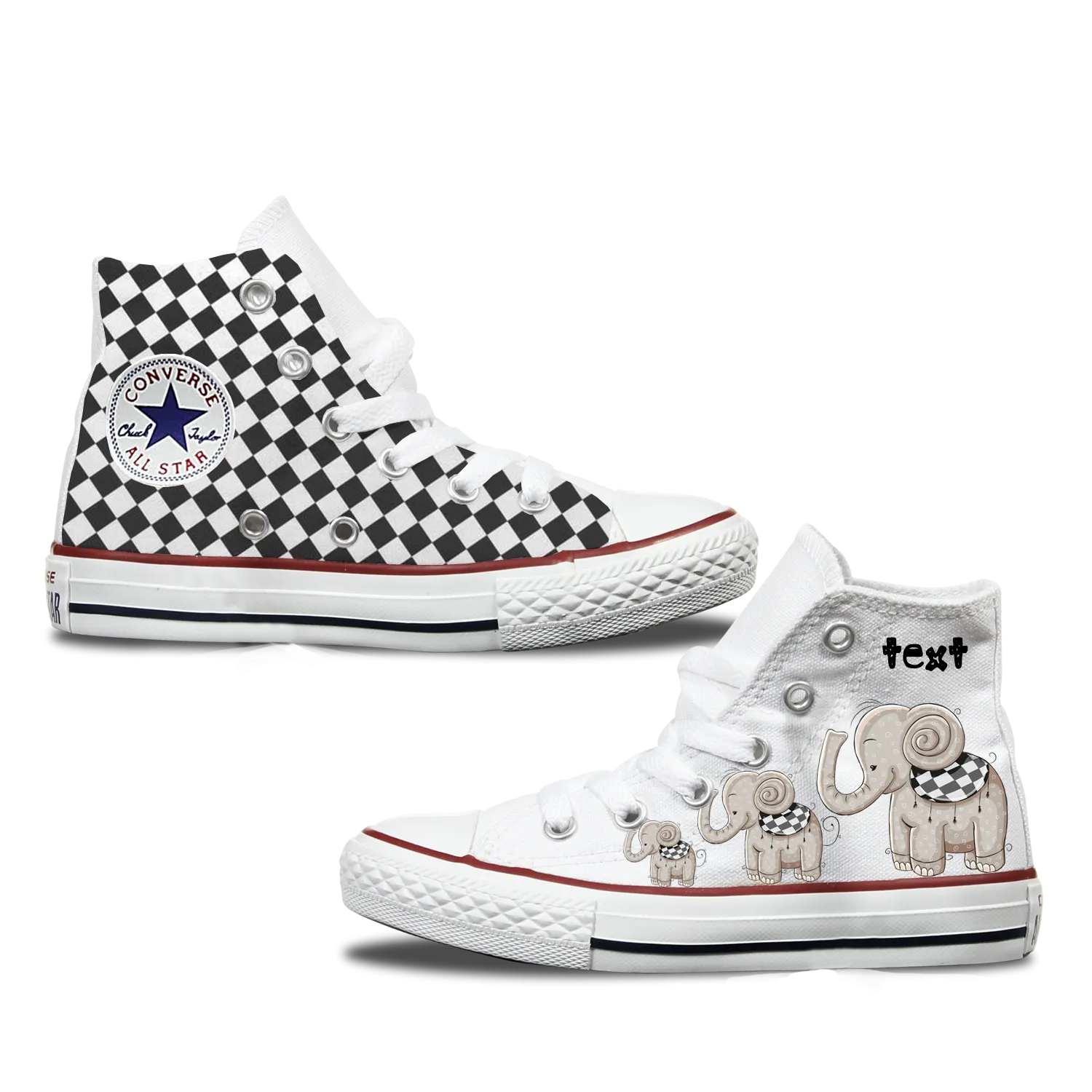 Elephant Kids Personalised Converse