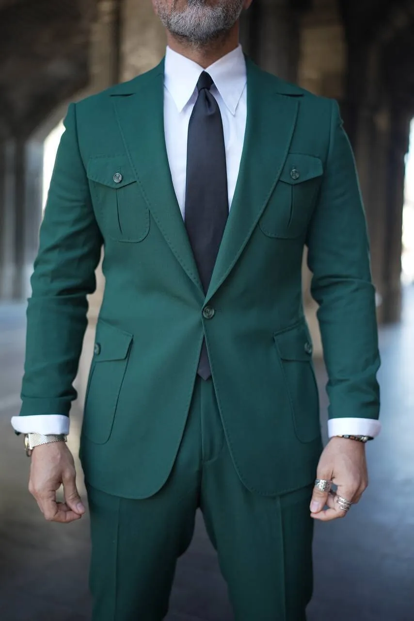 Emerald Green Utility Suit.