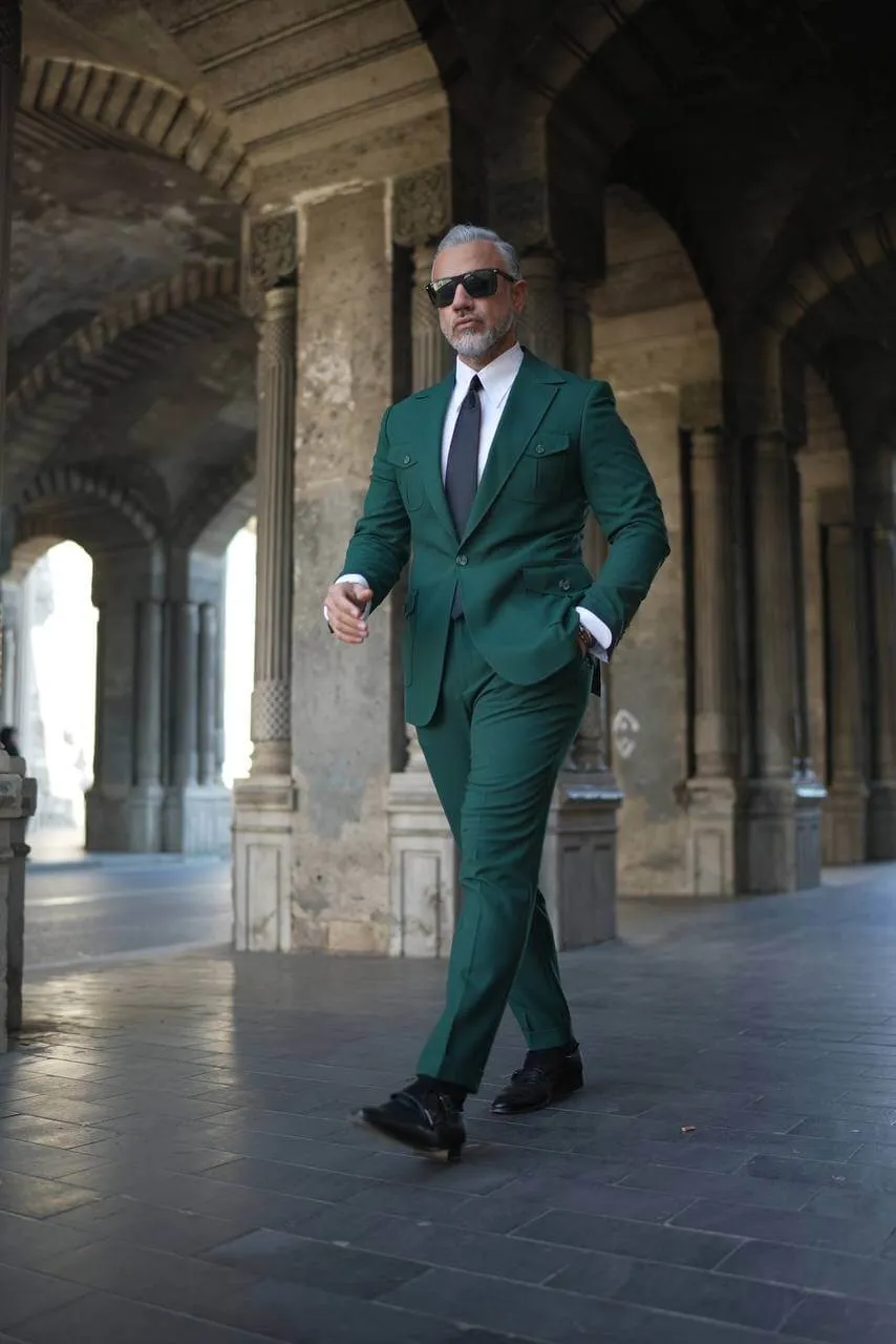 Emerald Green Utility Suit.