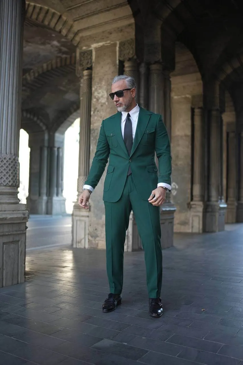 Emerald Green Utility Suit.