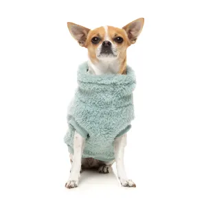 FuzzYard Dog Apparel Turtle Teddy 25 Sweater Arctic Blue Size 6