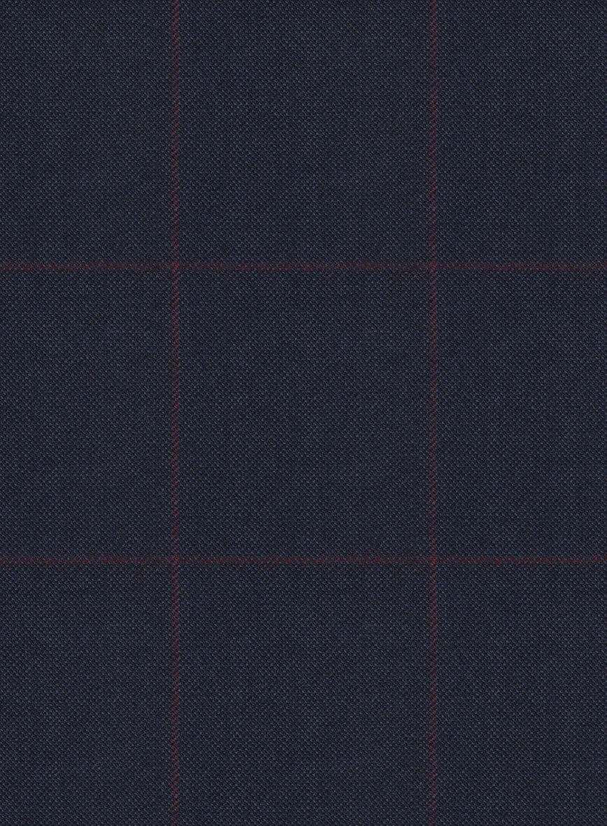 Hardy Minnis Pane Blue Wool Pants