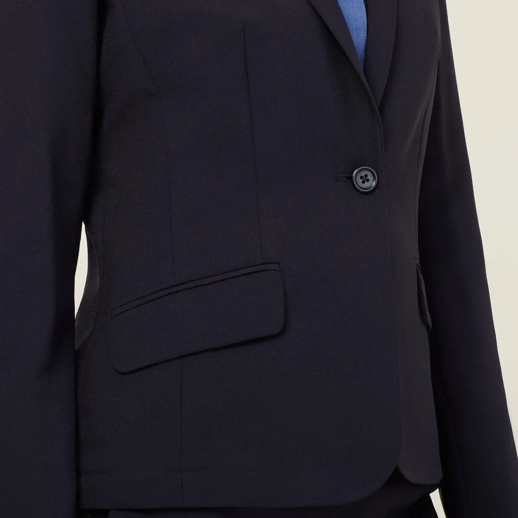 Ladies 1 Button Mid Length Jacket - CAT1E4