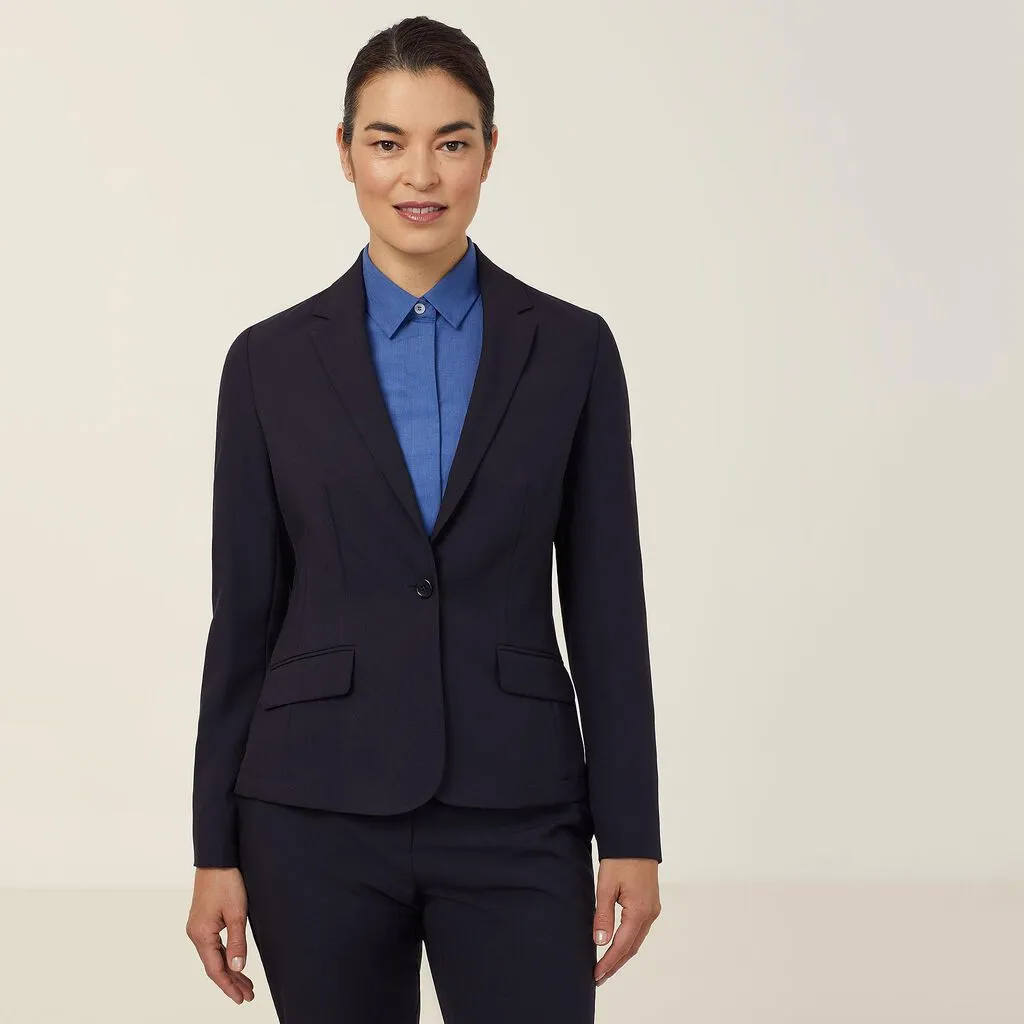 Ladies 1 Button Mid Length Jacket - CAT1E4
