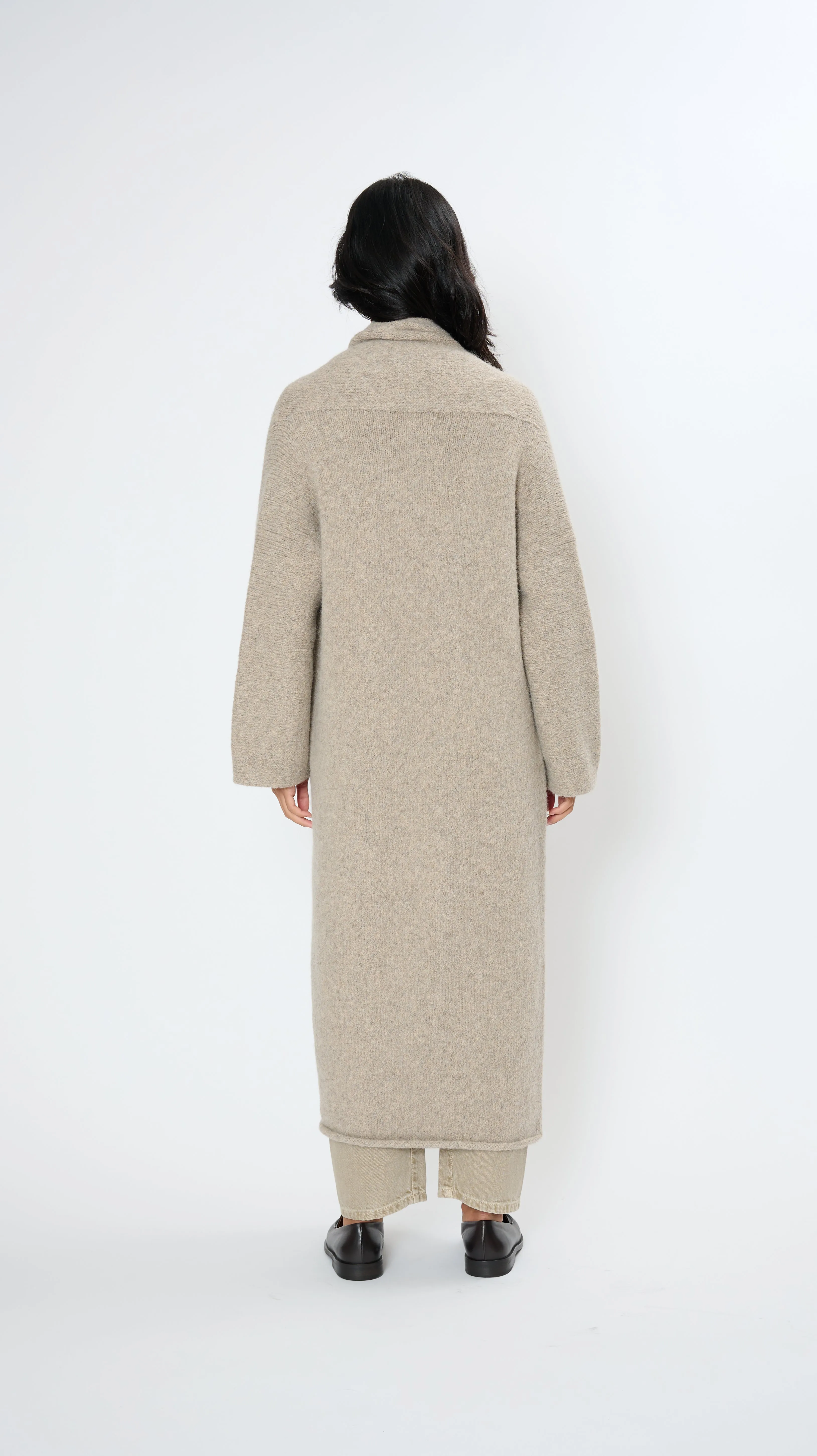 Long Shawl Cardigan in Dust