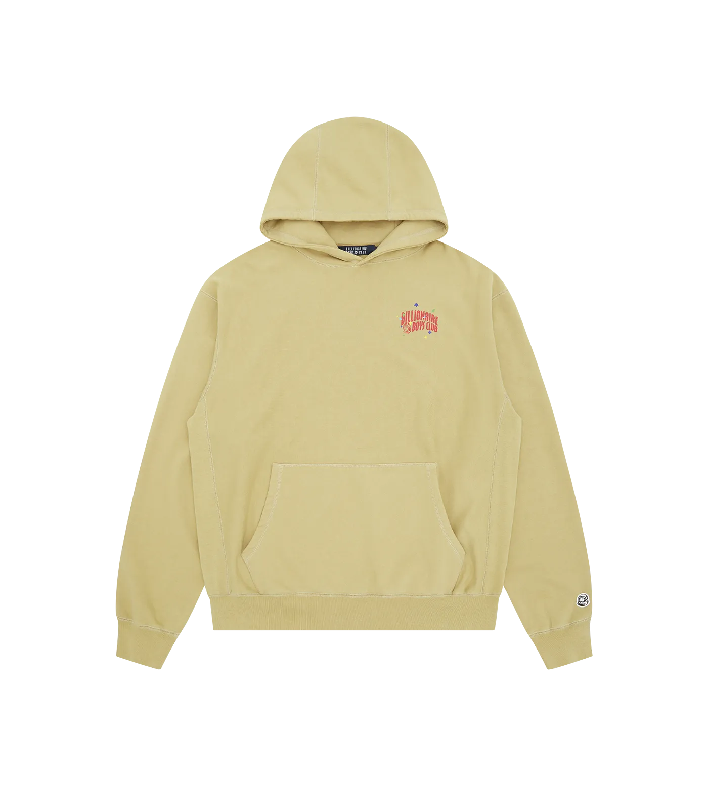OVERSIZED ARCH LOGO POPOVER HOOD - LIGHT KHAKI