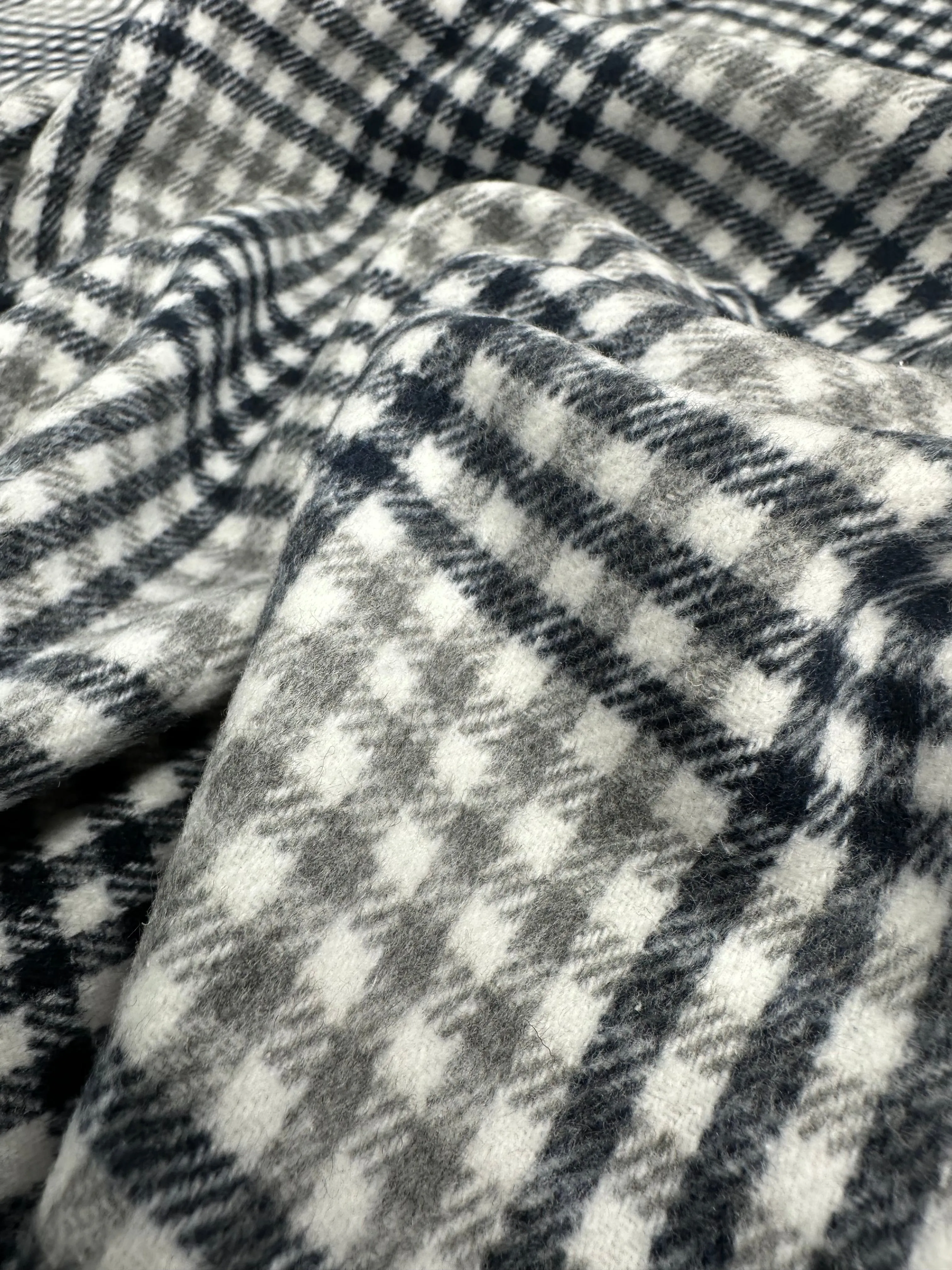 Premium Brushed Plaid - Mono - 150cm
