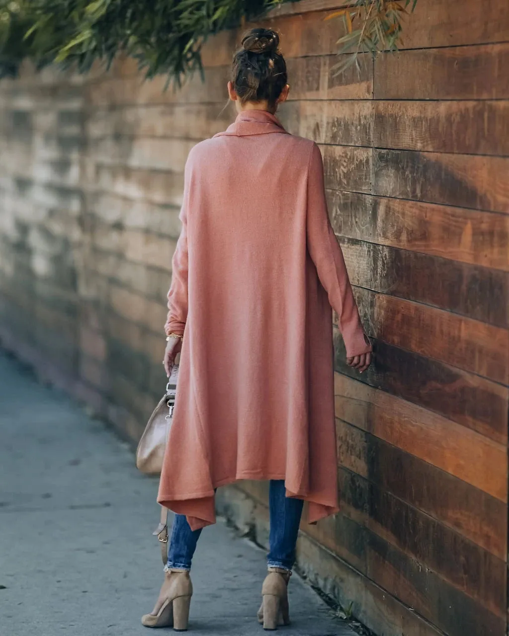 Solid Lapel Collar Jacket Womens Long Sleeve Fashion Cardigans Wholesale Clothing Vendors