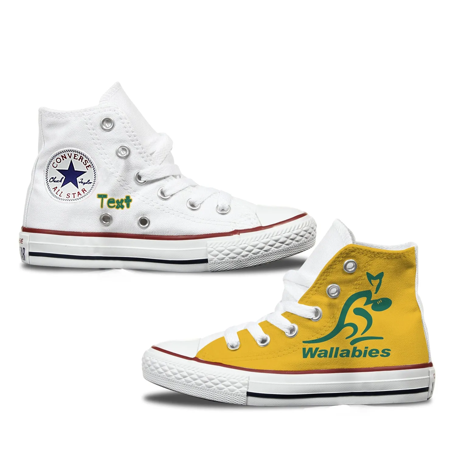 Wallabies Kids Custom Converse Shoes