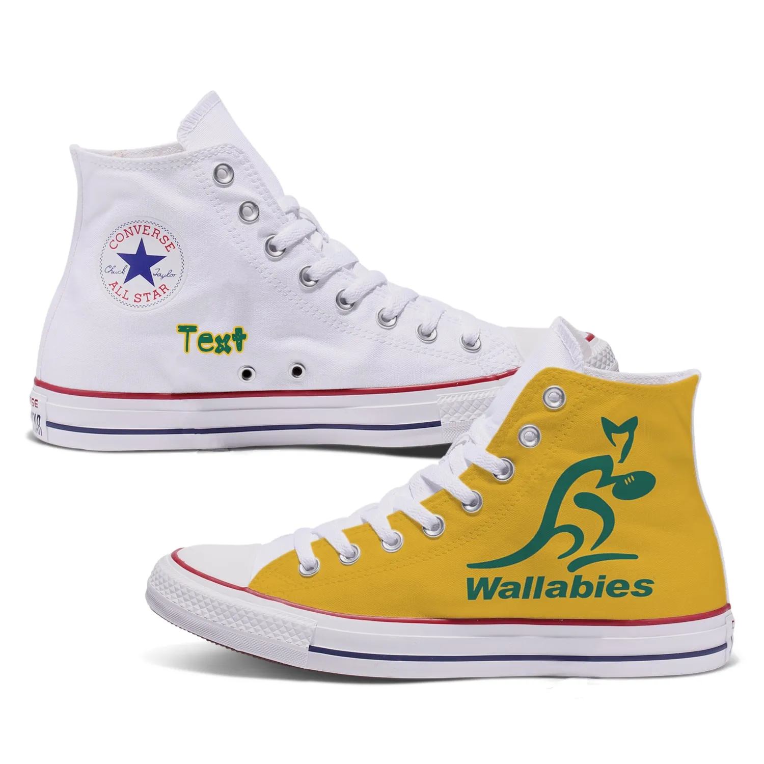 Wallabies Kids Custom Converse Shoes